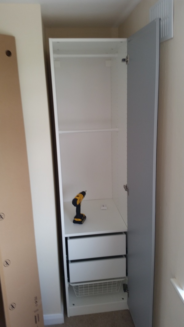 Photo of an Ikea Pax Wardrobe we assembled in Salford, Lancashire
