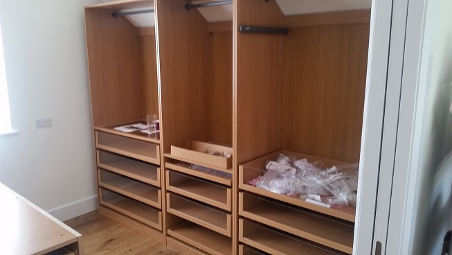 An example of a Pax Wardrobe we assembled in Crewe, Cheshire sold by Ikea