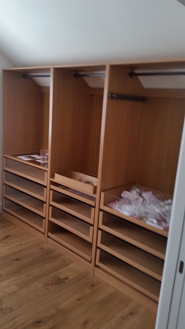 Photo of an Ikea Pax Wardrobe we assembled in Oxford, Oxfordshire