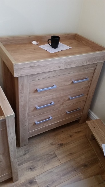 Photo of a Mamas-and-Papas Franklyn Chest we assembled in Norwich, Norfolk
