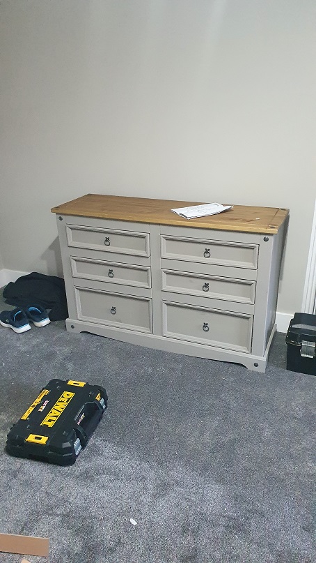 Norwich, Norfolk Chest from Dunelm fully assembled, Corona range