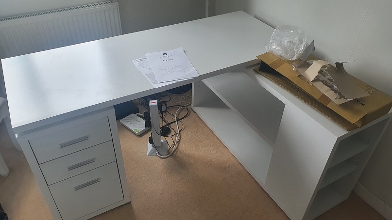 Amazon Movian_Rouen Desk assembled in Glossop, Derbyshire
