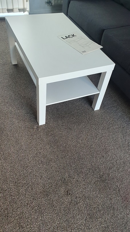 An example of a Lack Table we assembled in Norwich, Norfolk sold by Ikea
