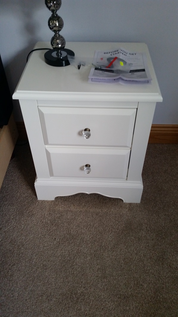Next Isabella Bedside assembled in Norwich, Norfolk