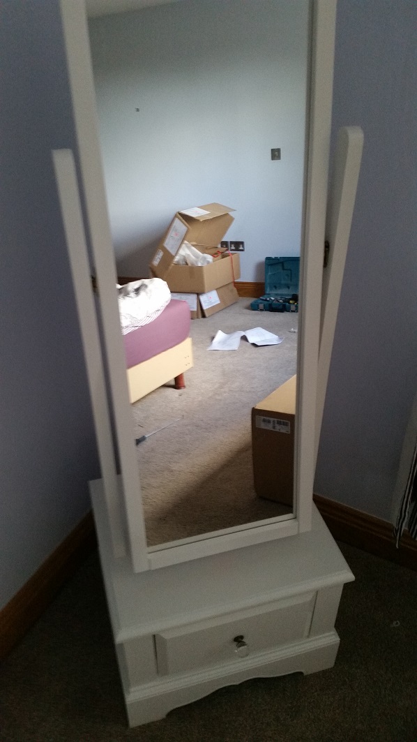 Photo of a Next Isabella Mirror we assembled in Oxford, Oxfordshire