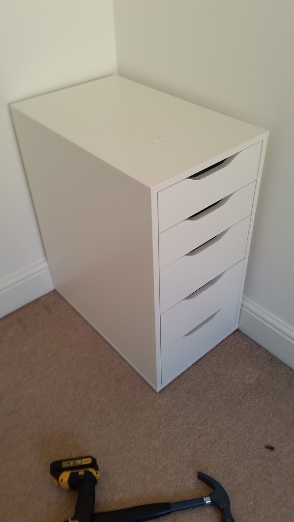 Photo of an Ikean Alex Chest we assembled in Guildford, Surrey