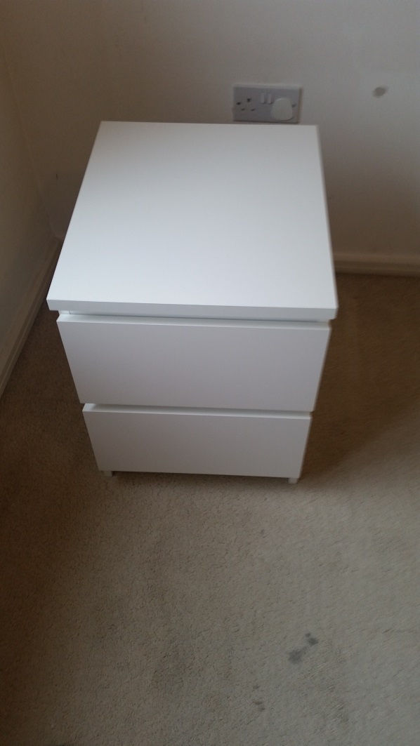 Swindon, Wiltshire Bedside from Ikea fully assembled, Malm range