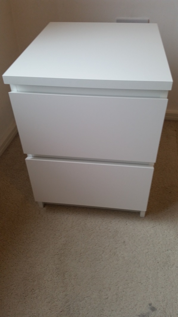 Photo of an Ikea Malm Bedside we assembled in Chester, Cheshire